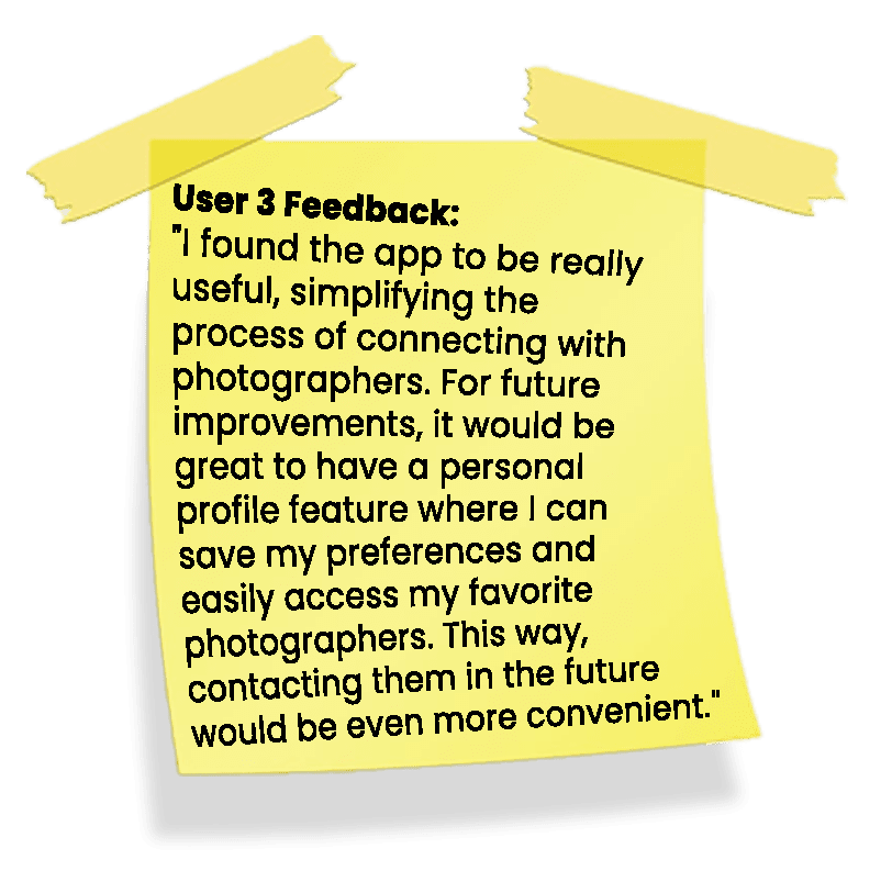 user 3 feedback